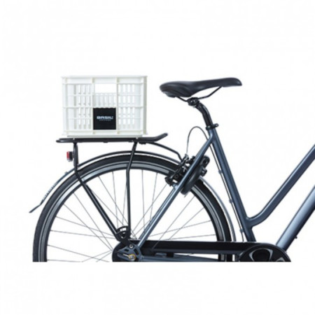 BASIL caisse de vélo S,17.5L, plastique recyclé, blanc
