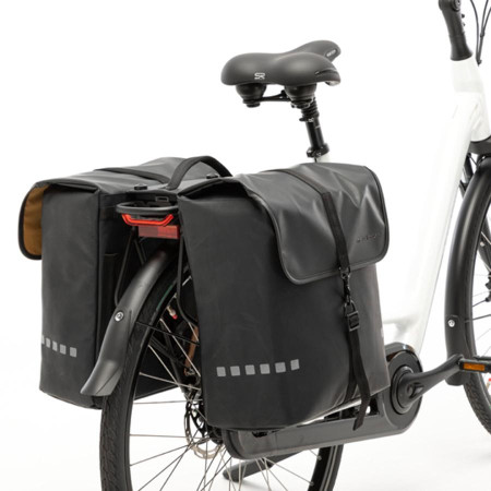 NEWLOOXS SACOCHE VELO PORTE BAGAGE A PONT NEWLOOXS ODENSE DOUBLE NOIR MIK - 39 LITRES - 340x380x160 mm