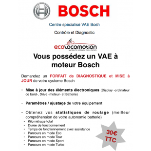 ATELIER 2K21 Entretien Forfait Diagnostique firmwares Bosch - Shimano - Yamaha