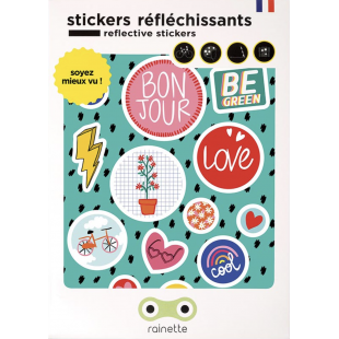 RAINETTE autocollant Stickers Réflechissants - BE GREEN
