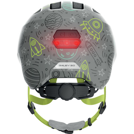 Abus casque Smiley 3.0 LED grey space shiny